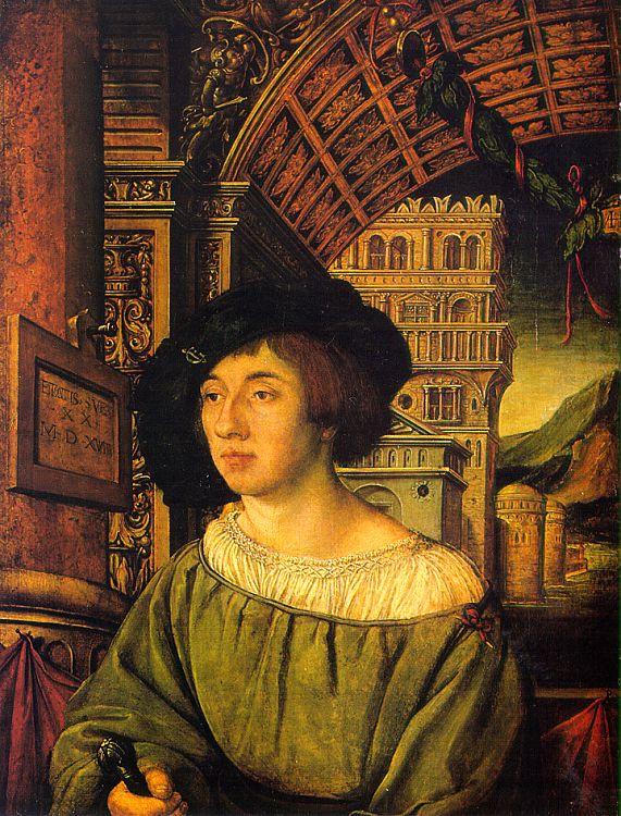 Ambrosius Holbein Portrait of a Young Man Sweden oil painting art